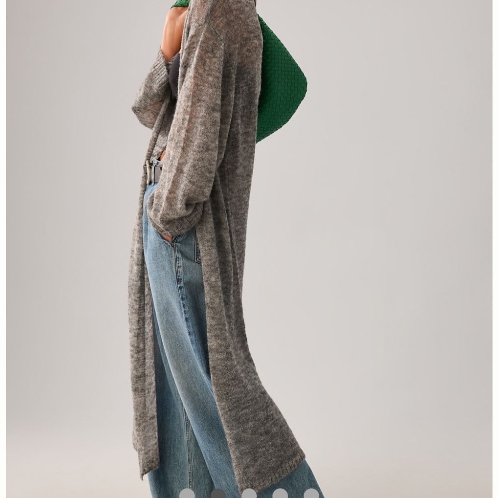 Anthropologie Lightweight Duster Kimono  - Grey - One Size - Picture 3 of 8